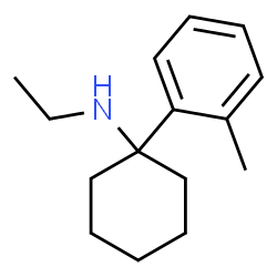ChemSpider 2D Image | N-Ethyl-1-(2-methylphenyl)cyclohexanamine | C15H23N