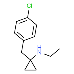 ChemSpider 2D Image | 1-(4-Chlorobenzyl)-N-ethylcyclopropanamine | C12H16ClN