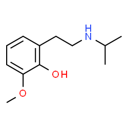ChemSpider 2D Image | 2-[2-(Isopropylamino)ethyl]-6-methoxyphenol | C12H19NO2