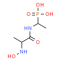 ChemSpider 2D Image | N~2~-Hydroxy-N-(1-phosphonoethyl)alaninamide | C5H13N2O5P
