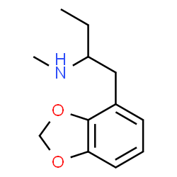 ChemSpider 2D Image | 1-(1,3-Benzodioxol-4-yl)-N-methyl-2-butanamine | C12H17NO2