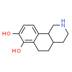 ChemSpider 2D Image | 1,2,3,4,4a,5,6,10b-Octahydrobenzo[h]isoquinoline-7,8-diol | C13H17NO2
