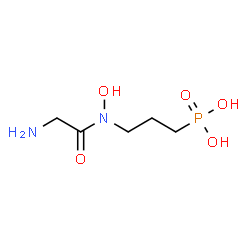 ChemSpider 2D Image | N-Hydroxy-N-(3-phosphonopropyl)glycinamide | C5H13N2O5P