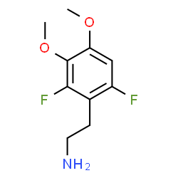 ChemSpider 2D Image | 2-(2,6-Difluoro-3,4-dimethoxyphenyl)ethanamine | C10H13F2NO2