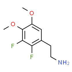 ChemSpider 2D Image | 2-(2,3-Difluoro-4,5-dimethoxyphenyl)ethanamine | C10H13F2NO2