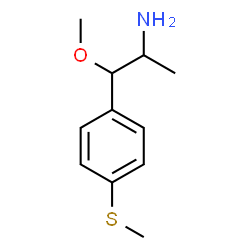 ChemSpider 2D Image | 1-Methoxy-1-[4-(methylsulfanyl)phenyl]-2-propanamine | C11H17NOS
