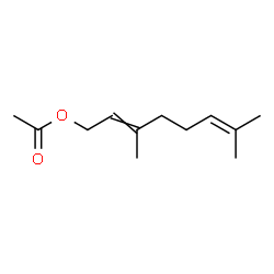 ChemSpider 2D Image | 3,7-Dimethyl-2,6-octadien-1-ylacetate | C12H20O2