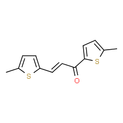 ChemSpider 2D Image | (2E)-1,3-Bis(5-methyl-2-thienyl)-2-propen-1-one | C13H12OS2