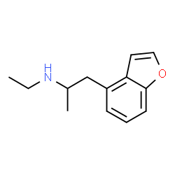 ChemSpider 2D Image | 1-(1-Benzofuran-4-yl)-N-ethyl-2-propanamine | C13H17NO