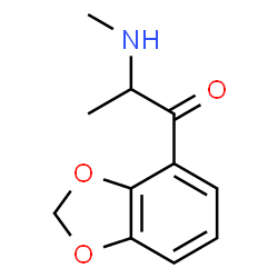 ChemSpider 2D Image | 1-(1,3-Benzodioxol-4-yl)-2-(methylamino)-1-propanone | C11H13NO3