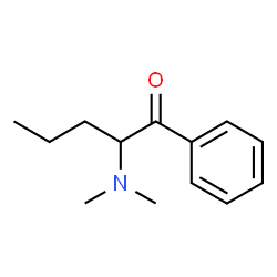 ChemSpider 2D Image | 2-(Dimethylamino)-1-phenyl-1-pentanone | C13H19NO