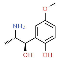 ChemSpider 2D Image | 2-[(1R,2S)-2-Amino-1-hydroxypropyl]-4-methoxyphenol | C10H15NO3