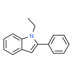 ChemSpider 2D Image | 1-Ethyl-2-phenylindole | C16H15N