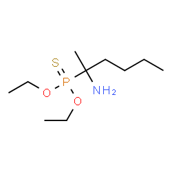 ChemSpider 2D Image | O,O-Diethyl (2-amino-2-hexanyl)phosphonothioate | C10H24NO2PS
