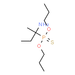 ChemSpider 2D Image | O,O-Dipropyl (2-amino-2-butanyl)phosphonothioate | C10H24NO2PS