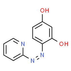 ChemSpider 2D Image | 4-[(Z)-2-Pyridinyldiazenyl]-1,3-benzenediol | C11H9N3O2