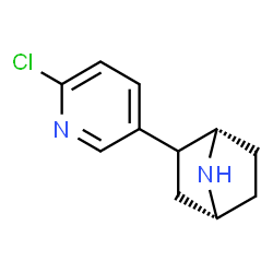 ChemSpider 2D Image | (1S,4R)-2-(6-Chloro-3-pyridinyl)-7-azabicyclo[2.2.1]heptane | C11H13ClN2