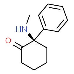 ChemSpider 2D Image | (2R)-2-(Methylamino)-2-phenylcyclohexanone | C13H17NO