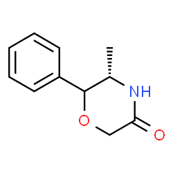 ChemSpider 2D Image | (5S)-5-Methyl-6-phenyl-3-morpholinone | C11H13NO2