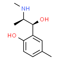 ChemSpider 2D Image | 2-[(1S,2R)-1-Hydroxy-2-(methylamino)propyl]-4-methylphenol | C11H17NO2
