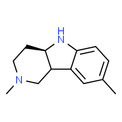 ChemSpider 2D Image | (4aR)-2,8-Dimethyl-2,3,4,4a,5,9b-hexahydro-1H-pyrido[4,3-b]indole | C13H18N2