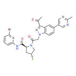 ChemSpider 2D Image | Danicopan | C26H23BrFN7O3