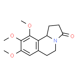 ChemSpider 2D Image | 8,9,10-Trimethoxy-1,5,6,10b-tetrahydropyrrolo[2,1-a]isoquinolin-3(2H)-one | C15H19NO4