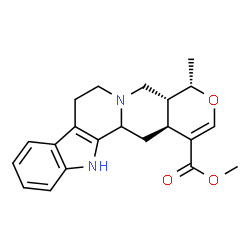 ChemSpider 2D Image | Methyl (3xi,19alpha)-19-methyl-16,17-didehydro-18-oxayohimban-16-carboxylate | C21H24N2O3