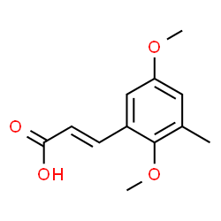ChemSpider 2D Image | (2E)-3-(2,5-Dimethoxy-3-methylphenyl)acrylic acid | C12H14O4