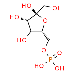 ChemSpider 2D Image | (4xi)-6-O-Phosphono-alpha-D-threo-hex-2-ulofuranose | C6H13O9P