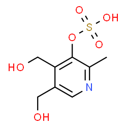 ChemSpider 2D Image | 4,5-Bis(hydroxymethyl)-2-methyl-3-pyridinyl hydrogen sulfate | C8H11NO6S