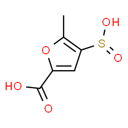 ChemSpider 2D Image | 5-Methyl-4-sulfino-2-furoic acid | C6H6O5S