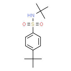 ChemSpider 2D Image | N,4-Bis(2-methyl-2-propanyl)benzenesulfonamide | C14H23NO2S