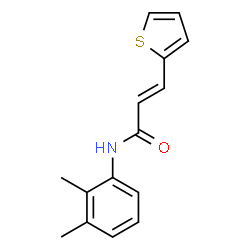 ChemSpider 2D Image | (2E)-N-(2,3-Dimethylphenyl)-3-(2-thienyl)acrylamide | C15H15NOS