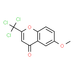 ChemSpider 2D Image | 6-Methoxy-2-(trichloromethyl)-4H-chromen-4-one | C11H7Cl3O3