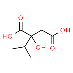 ChemSpider 2D Image | isopropylmalic acid | C7H12O5
