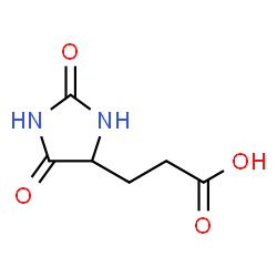 ChemSpider 2D Image | 5-Hydantoinpropionic acid | C6H8N2O4