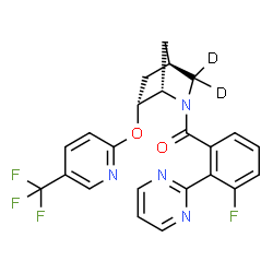 ChemSpider 2D Image | JNJ-61393215 | C23H16D2F4N4O2