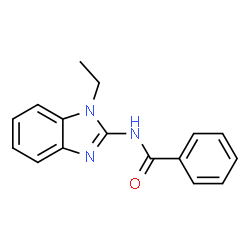 ChemSpider 2D Image | N-(1-Ethyl-1H-benzimidazol-2-yl)benzamide | C16H15N3O