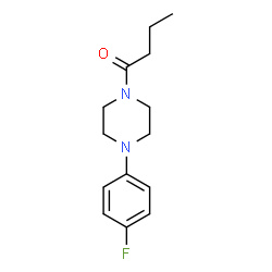 ChemSpider 2D Image | 1-[4-(4-Fluorophenyl)-1-piperazinyl]-1-butanone | C14H19FN2O