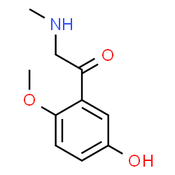 ChemSpider 2D Image | 1-(5-Hydroxy-2-methoxyphenyl)-2-(methylamino)ethanone | C10H13NO3