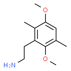 ChemSpider 2D Image | 2-(2,5-Dimethoxy-3,6-dimethylphenyl)ethanamine | C12H19NO2