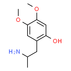 ChemSpider 2D Image | 2-(2-Aminopropyl)-4,5-dimethoxyphenol | C11H17NO3