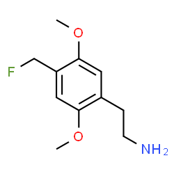 ChemSpider 2D Image | 2-[4-(Fluoromethyl)-2,5-dimethoxyphenyl]ethanamine | C11H16FNO2