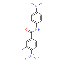 ChemSpider 2D Image | N-[4-(Dimethylamino)phenyl]-3-methyl-4-nitrobenzamide | C16H17N3O3