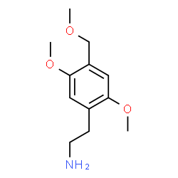 ChemSpider 2D Image | 2-[2,5-Dimethoxy-4-(methoxymethyl)phenyl]ethanamine | C12H19NO3