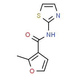 ChemSpider 2D Image | 2-Methyl-N-(1,3-thiazol-2-yl)-3-furamide | C9H8N2O2S