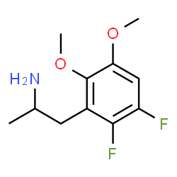 ChemSpider 2D Image | 1-(2,3-Difluoro-5,6-dimethoxyphenyl)-2-propanamine | C11H15F2NO2