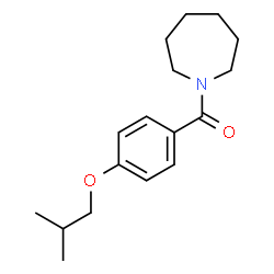 ChemSpider 2D Image | 1-Azepanyl(4-isobutoxyphenyl)methanone | C17H25NO2