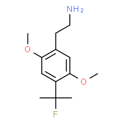 ChemSpider 2D Image | 2-[4-(2-Fluoro-2-propanyl)-2,5-dimethoxyphenyl]ethanamine | C13H20FNO2
